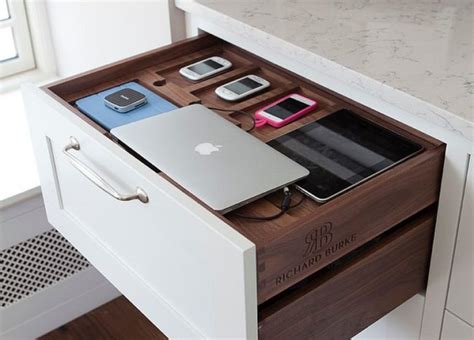 Smart Kitchen Charging Stations And Drawers To Always Stay Connected