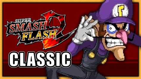 Super Smash Flash 2 Classic Waluigi Youtube