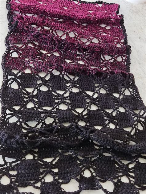 A Gorgeous Lacy Scarf Free Pattern By Fosbas Designs Sunflower