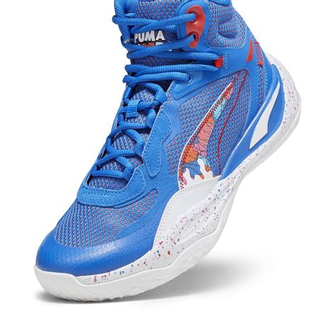 Puma Playmaker Pro Mid Dylan Erkek Mavi Basketbol Ayakkab S