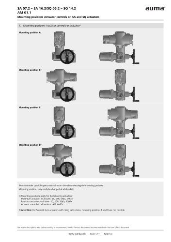 Auma Actuators And Valve Gearboxes Auma Pdf Catalogs Technical