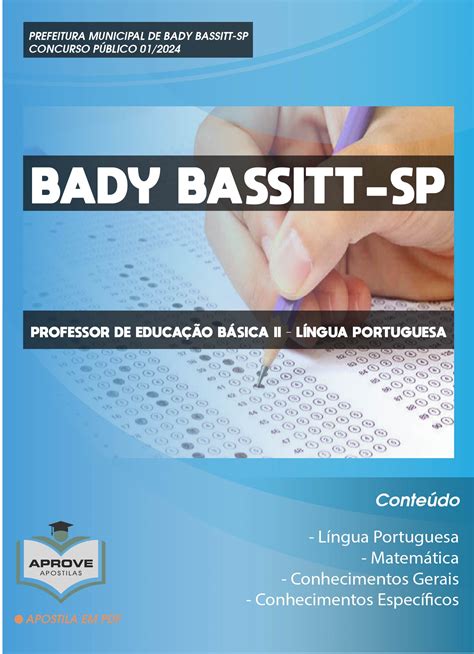 APOSTILA BADY BASSITT PROFESSOR DE EDUCAÇÃO BÁSICA II LÍNGUA