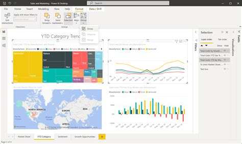 Agrupaci N De Objetos Visuales En Informes De Power Bi Desktop Power