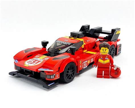 LEGO MOC Ferrari 499P LMH By SFH Bricks Rebrickable Build With LEGO