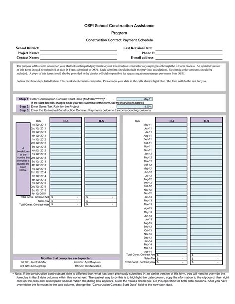 Contractor Payment Schedule Template For Your Needs Minga