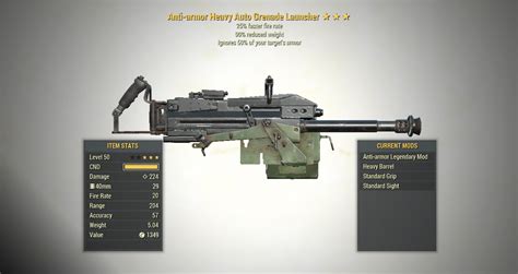 3 Anti Armor Auto Grenade Launcher 25 Faster Fire Rate 90 Reduced