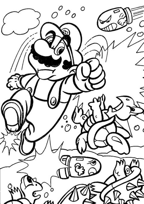 Free And Easy To Print Mario Coloring Page Tulamama