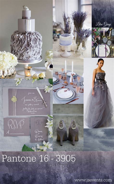 2016 Color Trend: Lilac Gray - js weddings and events