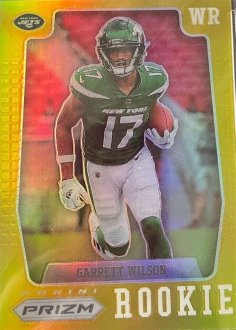 Garrett Wilson Prizm Prizm Flashback Rookies Gold Pfr Price