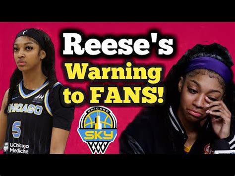 Angel Reese Of Chicago Sky Of The WNBA Sends A Stern Warning To Fans