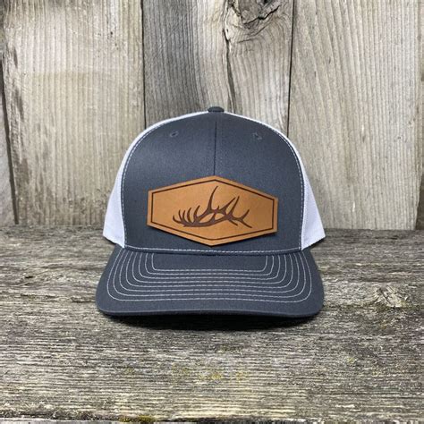 Elk Shed Leather Patch Hat Richardson 112 Leather Patches