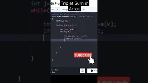 Triplet Sum In Array Dsa Sorting Gfg Practice Problem Solving