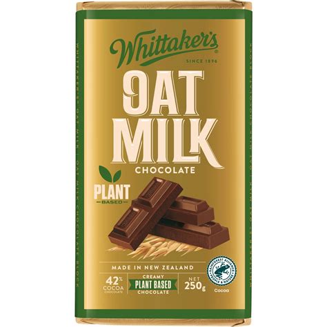 Whittakers Oat Milk Chocolate Block 250g Woolworths