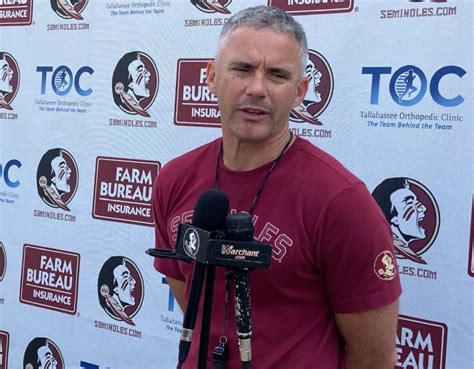 Quotebook And Video Mike Norvell On Tuesday Practice Theosceola