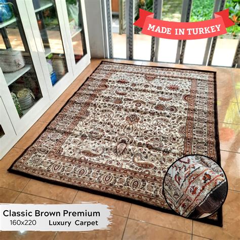 Jual Karpet Turki Import Permadani Asli Turki 160x220 Classic Brown