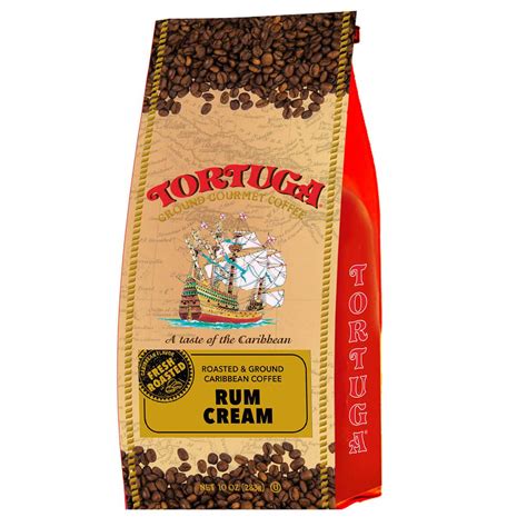 Tortuga Caf Con Sabor A Crema De Ron Caribe O Caf Tostado Y Molido