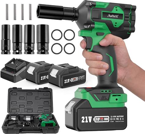 Seesii Wh Brushless Impact Wrench High Torque Cordless Off