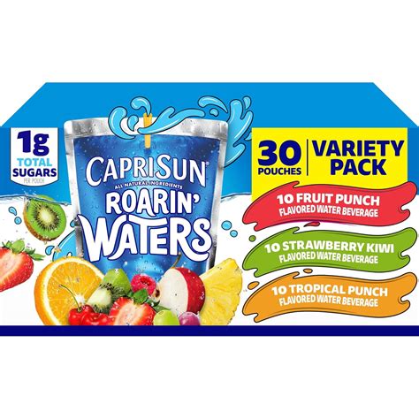 Capri Sun Roarin' Waters Fruit Punch Wave Flavored Water Kids Drink