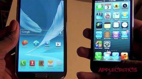 Samsung Galaxy Note Vs Iphone Battle Of The Fastest Superphones