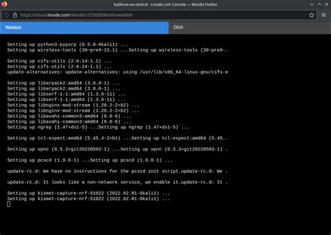 Using Kali Linux On Linode Vnc Rs Linux Tools