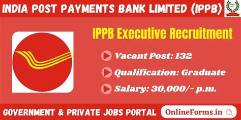 Ippb Executive Recruitment Apply For Vacancies