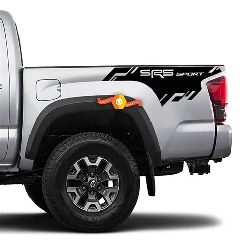 2 Tacoma Side Bed Stripes SR5 Sport Vinyl Stickers Decal Kit For Toyota