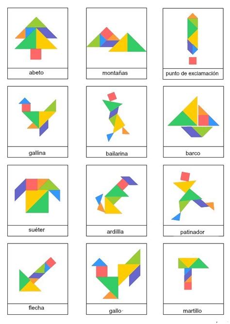 Tangram Figuras Que Se Pueden Hacer Gran Venta Off