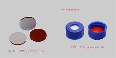 Ml Mm Screw Thread Vials With Pp Caps And Red Ptfe White Silicone Septa