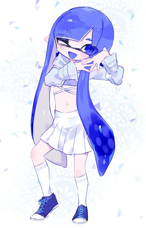 インクリング イカガールスプラトゥーン 「甘く混ぜてくれる 」vaz🐺💙のイラスト