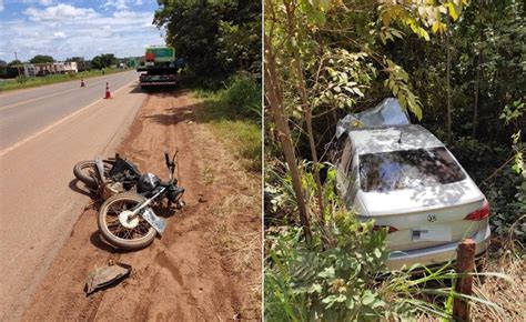 Motociclista Morre Em Batida Frontal Carro Na Br Em Engenheiro