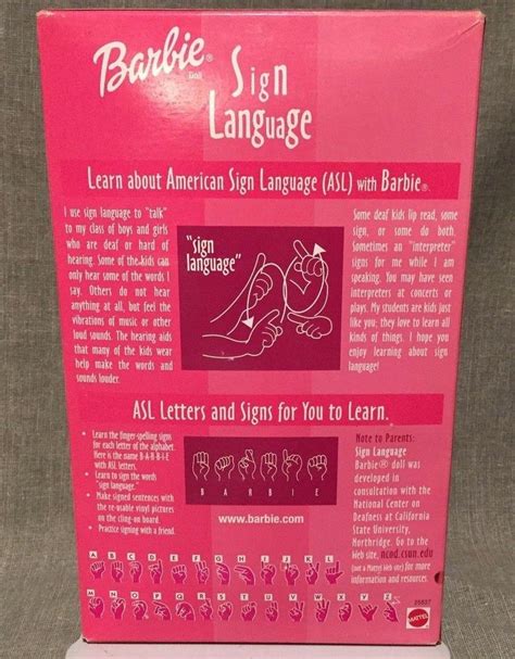 Mattel Barbie Sign Language Doll New 1793377105