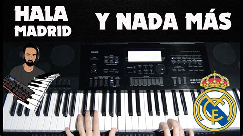 Hala Madrid y nada más Himno de la Décima Piano Tutorial Partitura