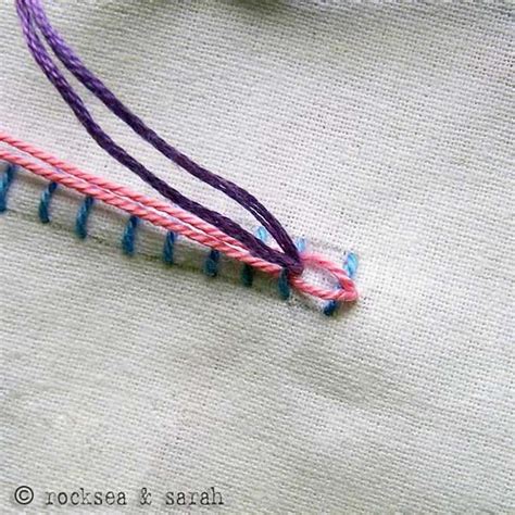 Checkered Chain Band Sarah S Hand Embroidery Tutorials Hand