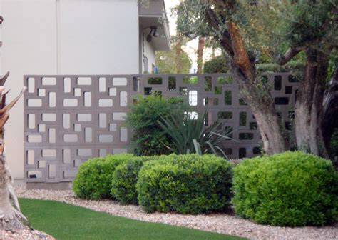 Geometric Concrete Screen Block Wall