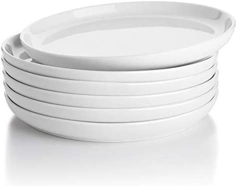 Foraineam Lot De 12 Assiettes Rondes En Porcelaine De 20 3 Cm