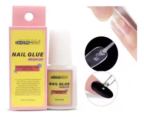 Pegamento Cherimoya Para Tips 7 Ml Uñas Postizas Con Pincel Cuotas