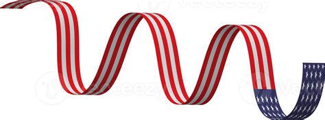 American flag ribbon 10170906 PNG