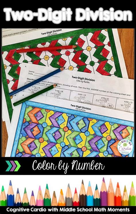 Long Division Color By Number No Remainders Distance Learning