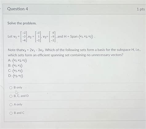 Solved Question 41 PtsSolve The Problem Let Chegg