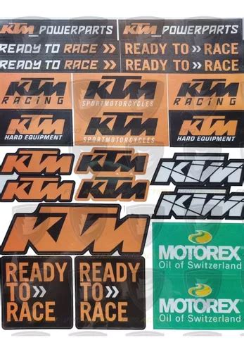 Stickers Calcoman As Ktm Power Plantilla Reflejante Moto Mercadolibre