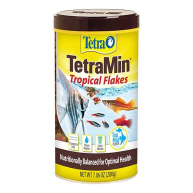 Tetra Tetra Min Tropical Flakes, Nutritionally Balanced Fish Food, 7.06 Oz