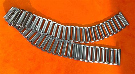 Rolex Collectible Gay Frères Bamboo Military SSteel Bracelet 16mm BubbleBack OMEGA IWC Jaeger