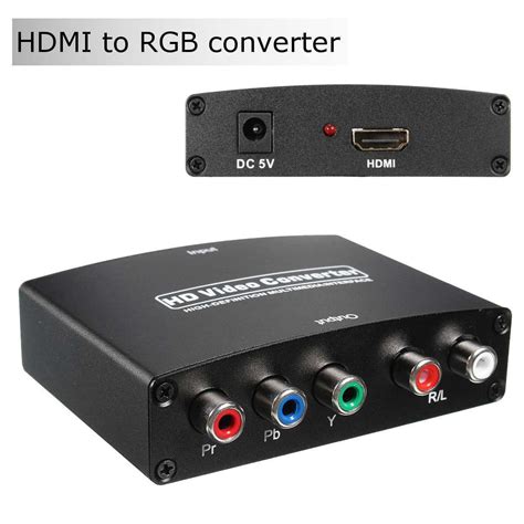 Hd P Hdmi Input To Rca Rgb Component Ypbpr Video With R L Audio