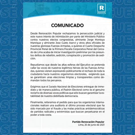 Ministerio Público abre investigación preliminar a ex altos mandos de