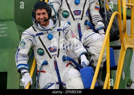 The Soyuz Ms Crew Ship Carrying Three Expedition Crew Members