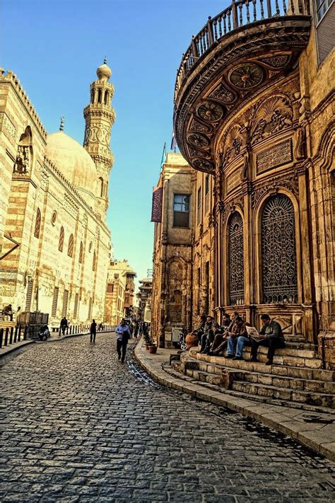 Al Mu Izz Li Din Allah Street Old Egypt Islamic City Cairo Egypt