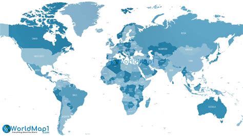 World Map and Countries Map