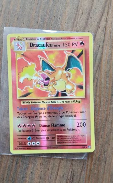 CARTE POKÉMON Dracaufeu holographique 11 108 2016 FR EUR 30 00