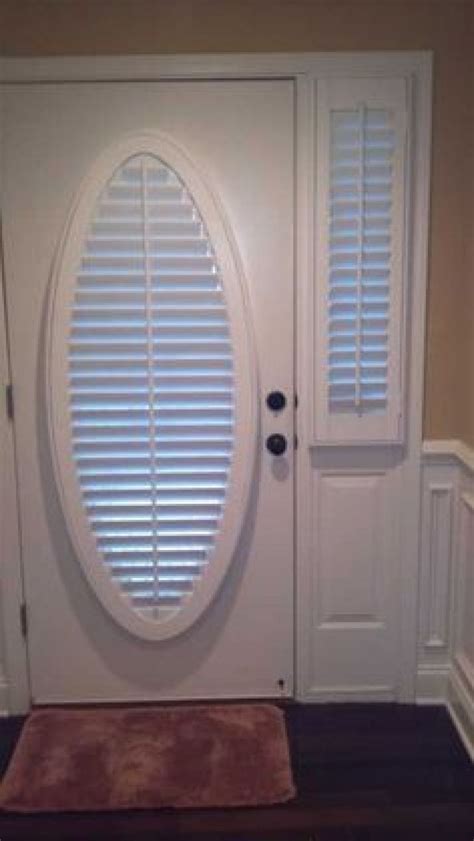 Blinds For Oval Door Window • Window Blinds Door Coverings Front