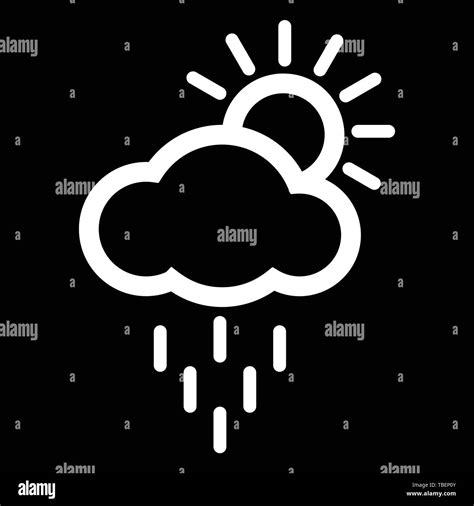 Sol con icono de nube Imágenes vectoriales de stock Alamy